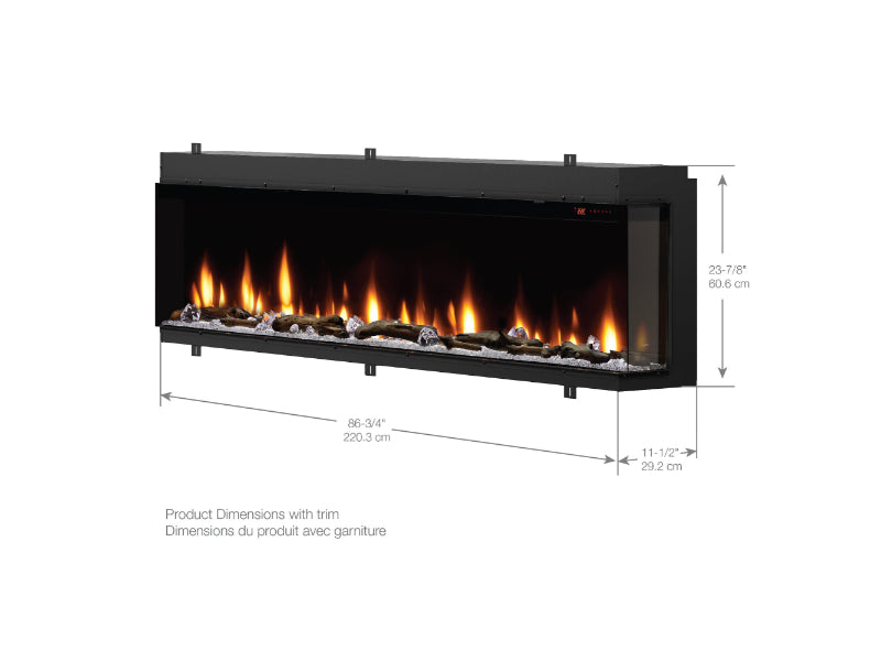 Dimplex Ignite Bold Built-in Linear Electric Fireplace 88"